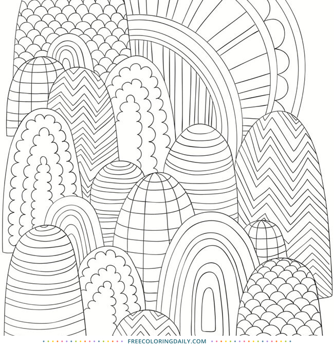 Free Fun Patterns Coloring Page