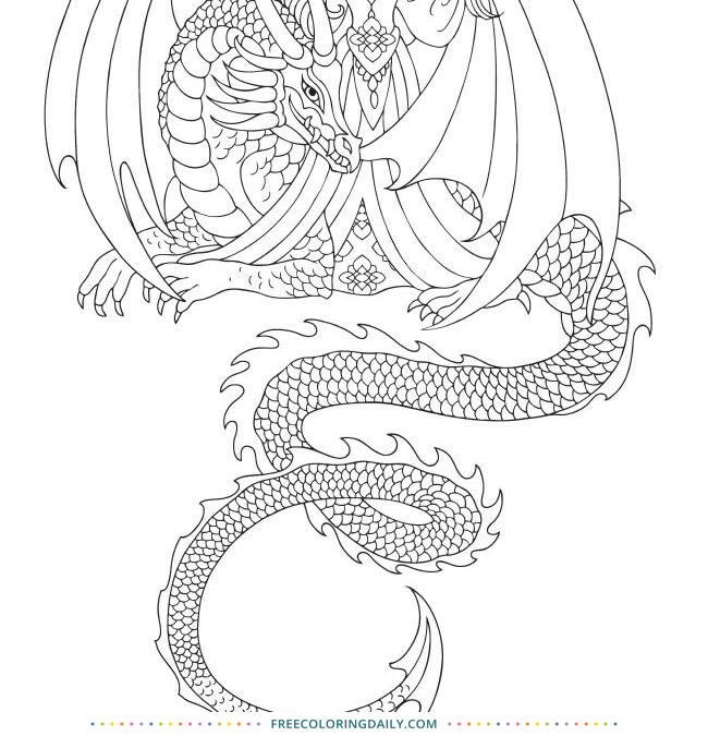 Free Dragon Coloring Page