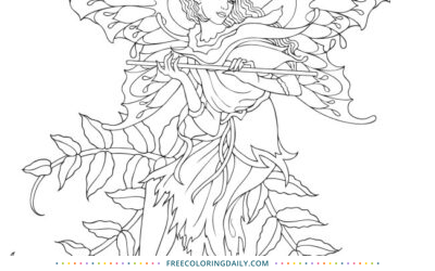 Free Pretty Fairy Coloring Page