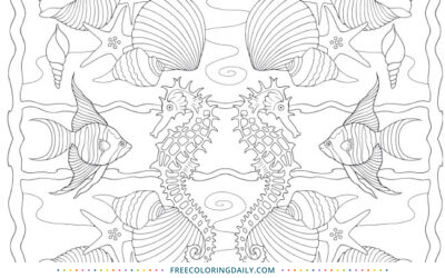 Free Tropical Fish Coloring Page