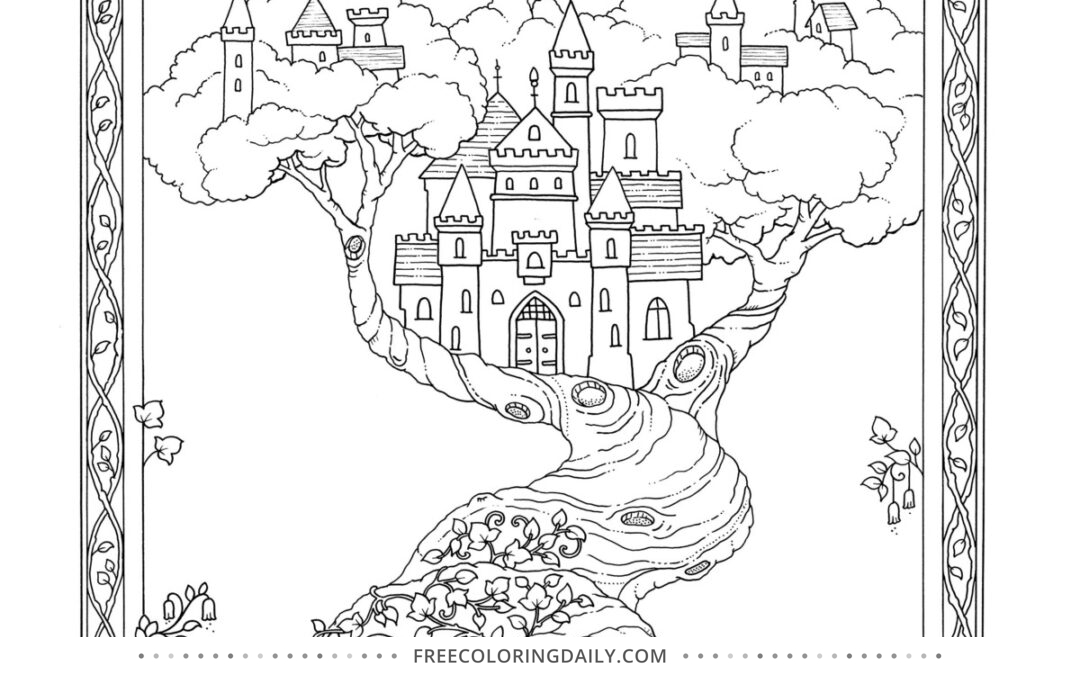 Free Fairytale Castle Coloring