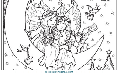 Free Cute Fairies Coloring