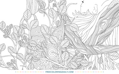 Free Plant Girl Coloring Page