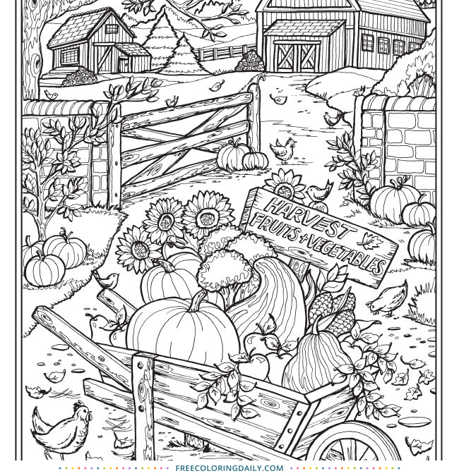 Free Fall Pumpkins Coloring