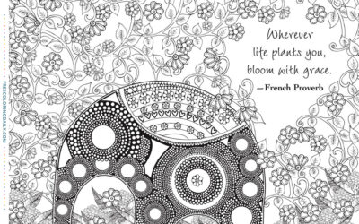 Free Bloom with Grace Coloring