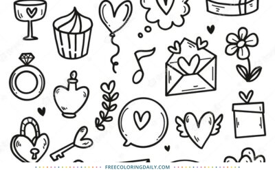 Free Cute Doodles for Valentine’s Day