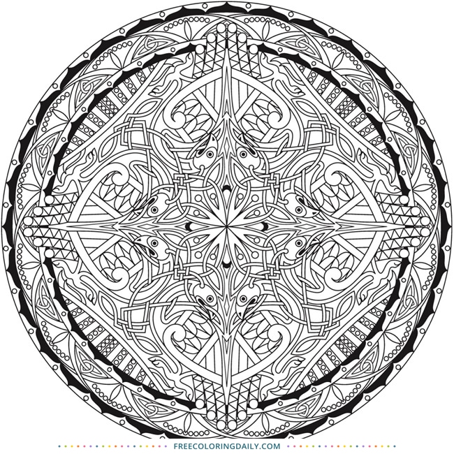 Free Mandala Coloring Page