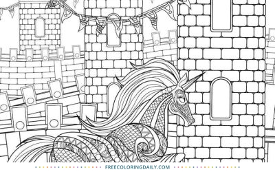 Free Castle Coloring Page