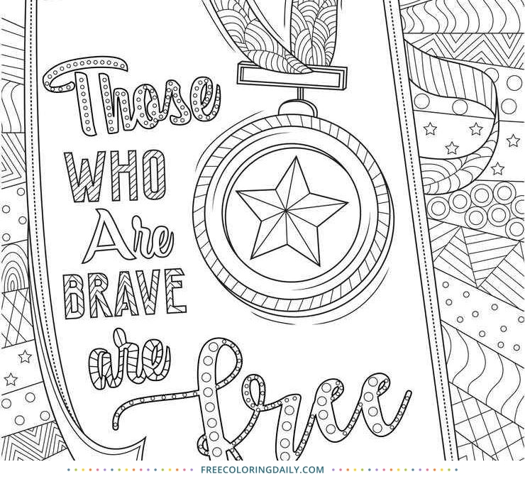 Free Military Coloring Page