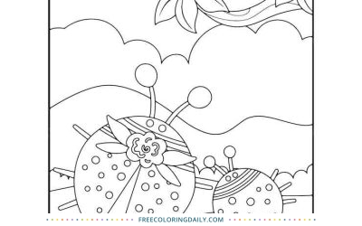Mother’s Day Ladybug Coloring