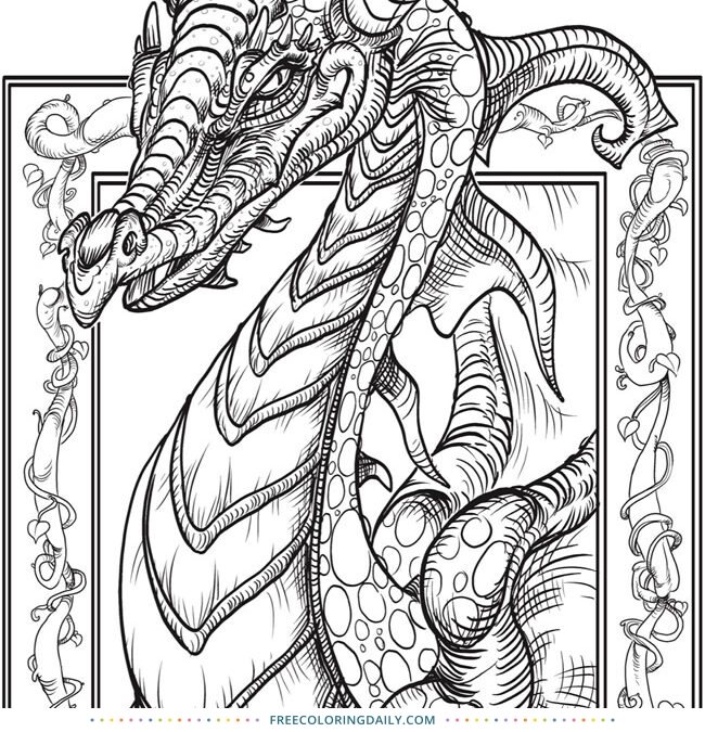 Free Dragon Coloring Page