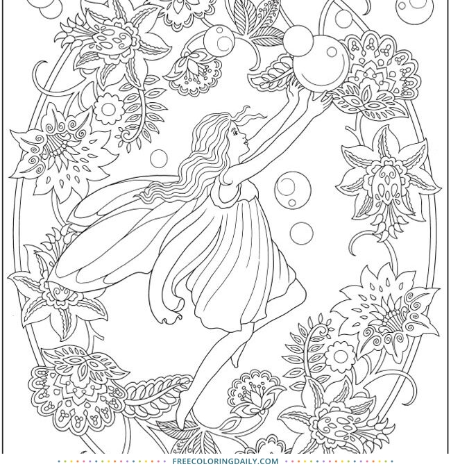 Free Sweet Fairy Coloring