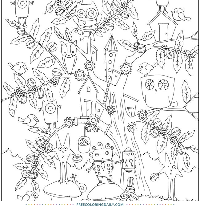 Free Funny Forest Coloring