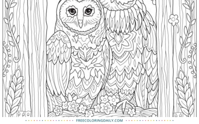 Free Cute Owls Coloring
