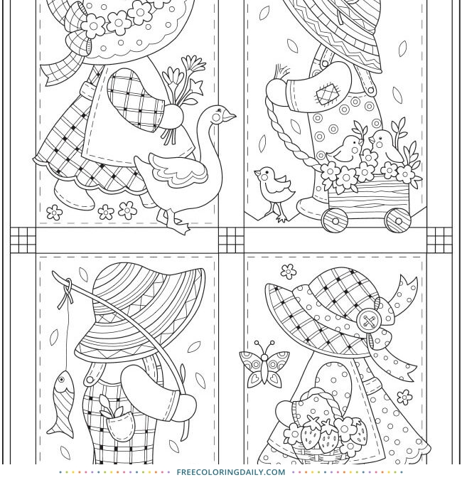 Free Holly Hobbie Coloring Page