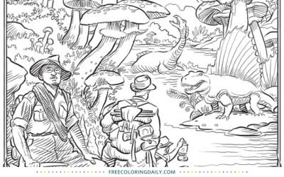 Free Dinosaur Coloring Page