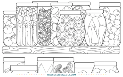 Free Harvest Canning Coloring