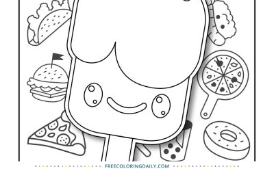 FREE Cute Ice Pop Coloring