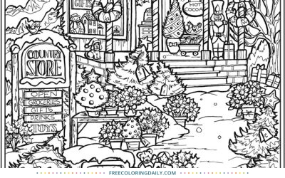 FREE Christmas Vintage Coloring